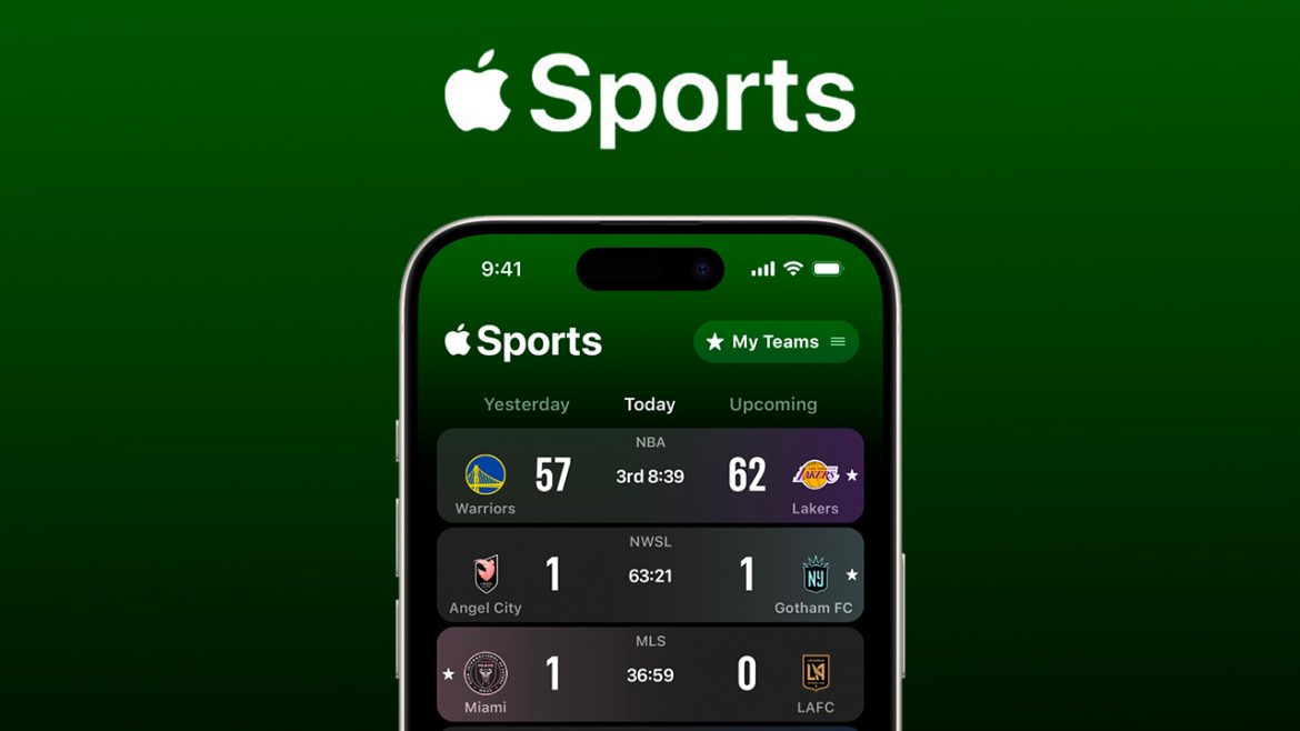 Apple presenta “Apple Sports”, una nuova app per gli appassionati di sport