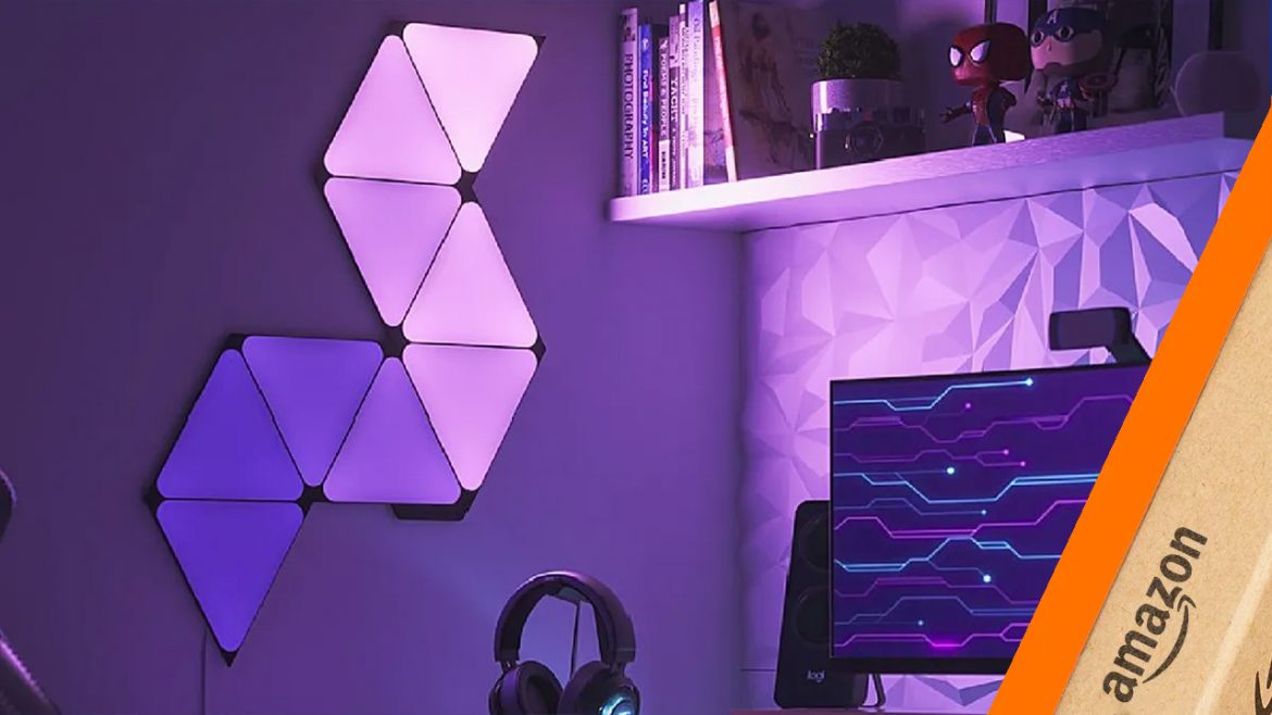 Nanoleaf, le bellissime luci smart HomeKit che arredano qualsiasi parete, sono in sconto!