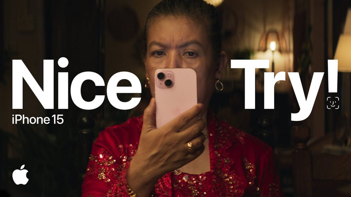 Apple promuove la sicurezza del Face ID di iPhone 15 nel nuovo video “Nice Try!”