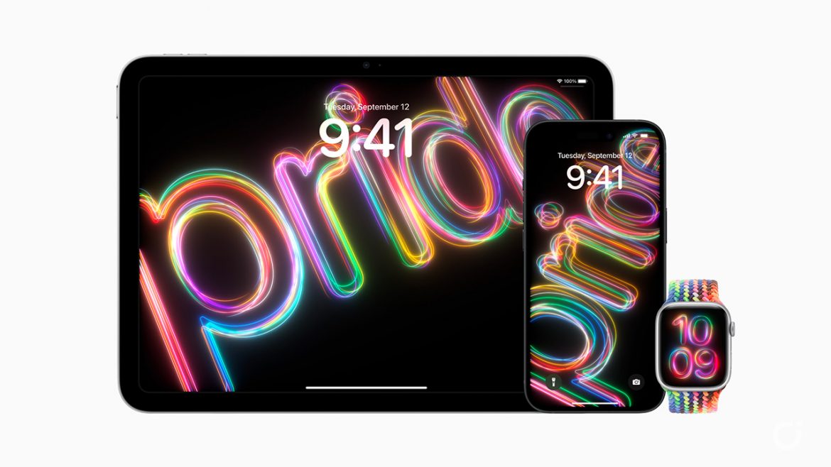 Apple mostra un’anteprima del nuovo cinturino Pride 2024 e dei nuovi sfondi per iPhone ed iPad