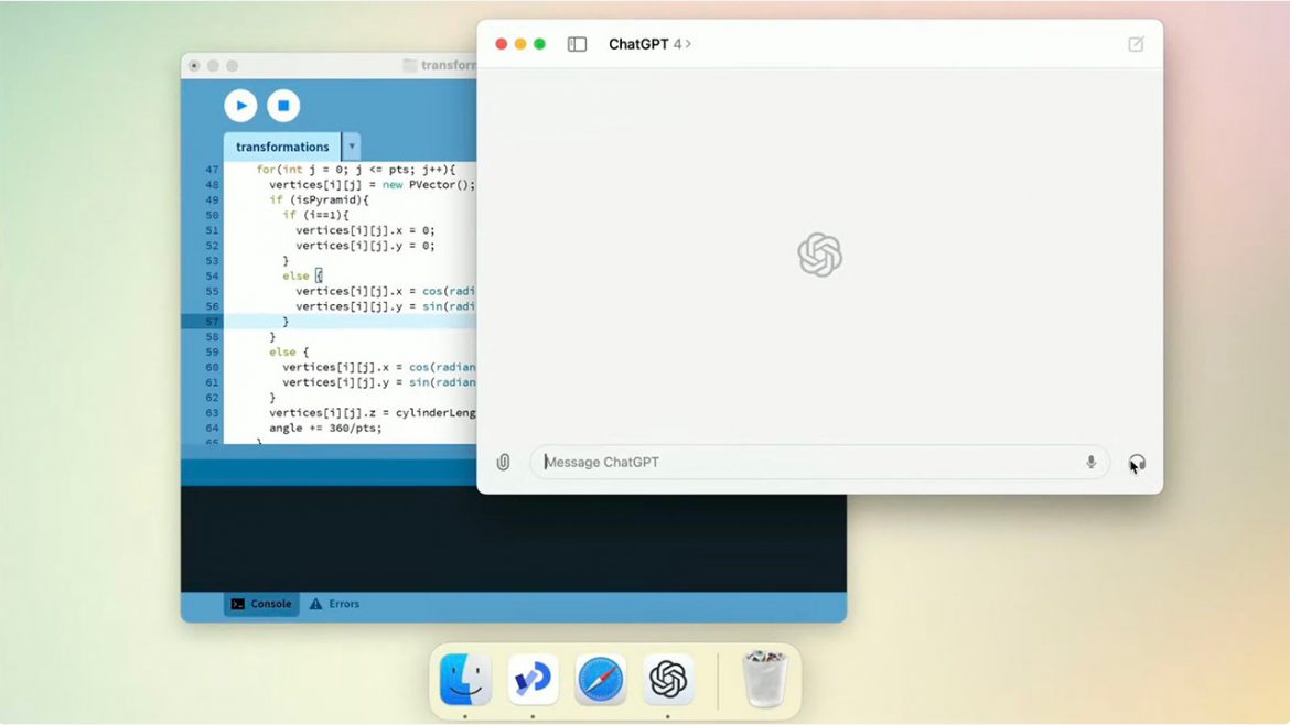 OpenAI annuncia l’app ChatGPT per Mac, GPT 4 gratuito per tutti e altro