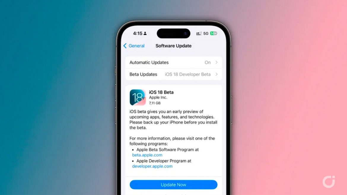 iOS 18 è ufficialmente disponibile al download per gli sviluppatori!