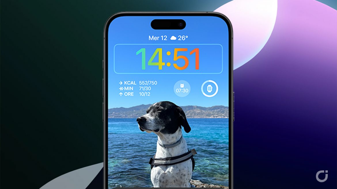 iOS 18 introduce una nuova opzione multicolore per l’orologio nella schermata di blocco