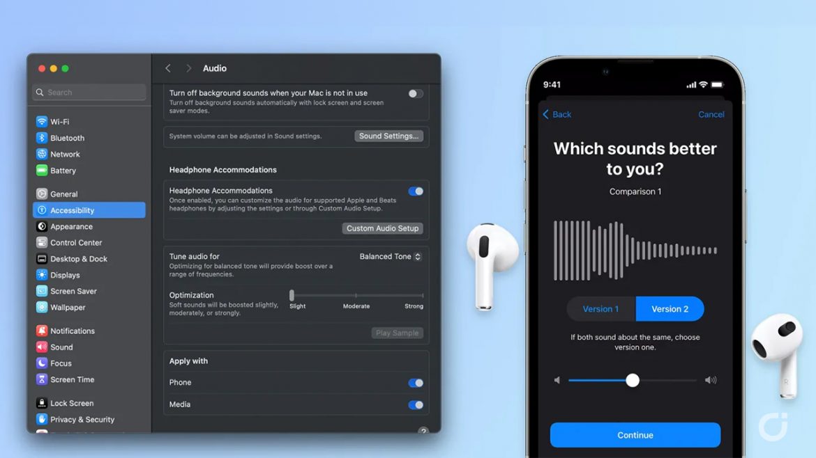 macOS Sequoia introduce la funzione Regolazioni cuffie sui Mac