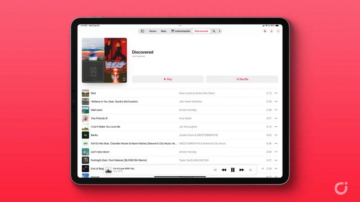 iPadOS 18 introduce una nuova barra delle schede su Apple Music