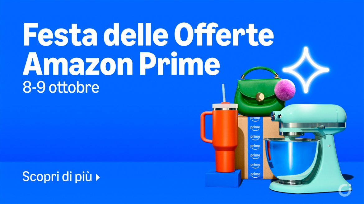 Amazon: il nuovo evento di sconti “La Festa delle Offerte Prime” si terrà l’8 e 9 Ottobre!