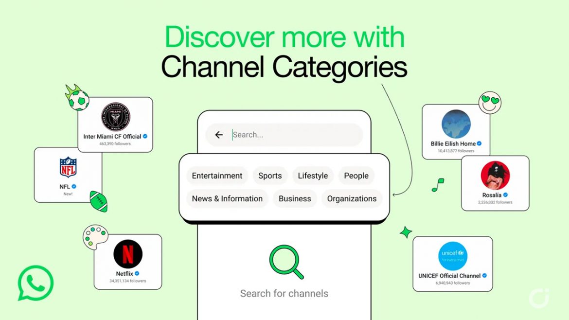 WhatsApp introduce la ricerca avanzata per categorie nei Canali