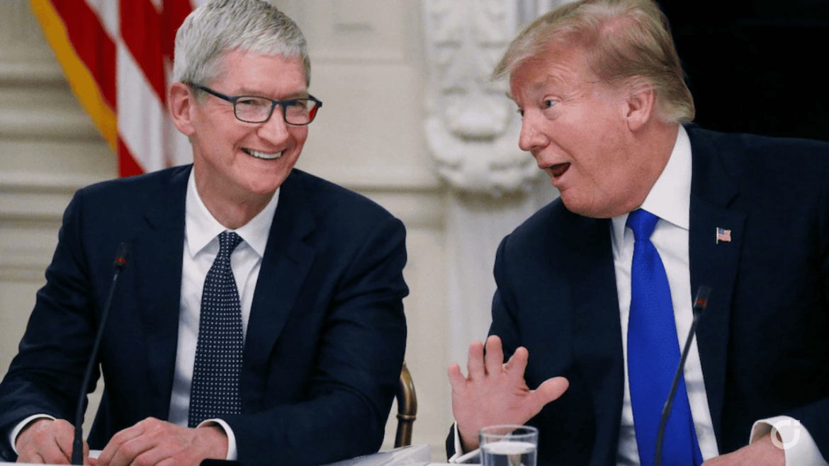 Tim Cook e Trump a confronto sulle multe miliardarie dell’UE contro Apple