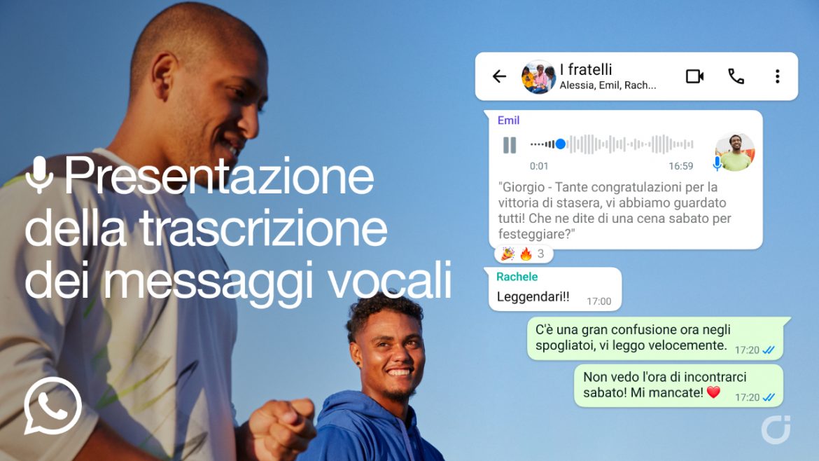 WhatsApp lancia le trascrizioni dei messaggi vocali