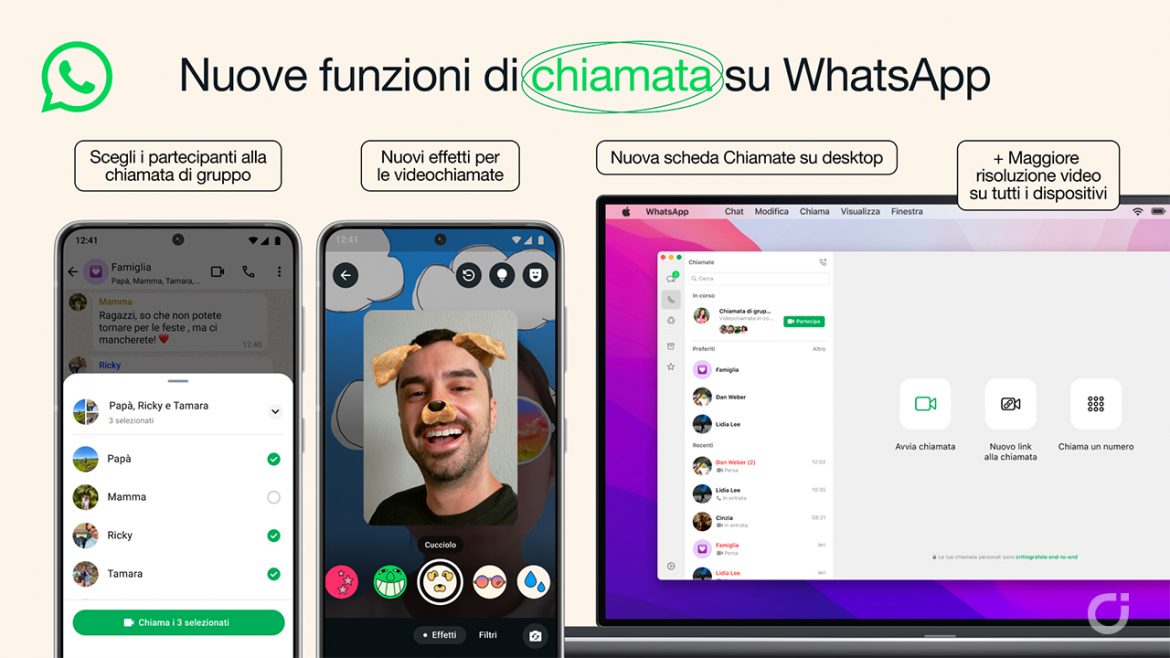 WhatsApp lancia nuove funzioni di chiamata perfette per le festività