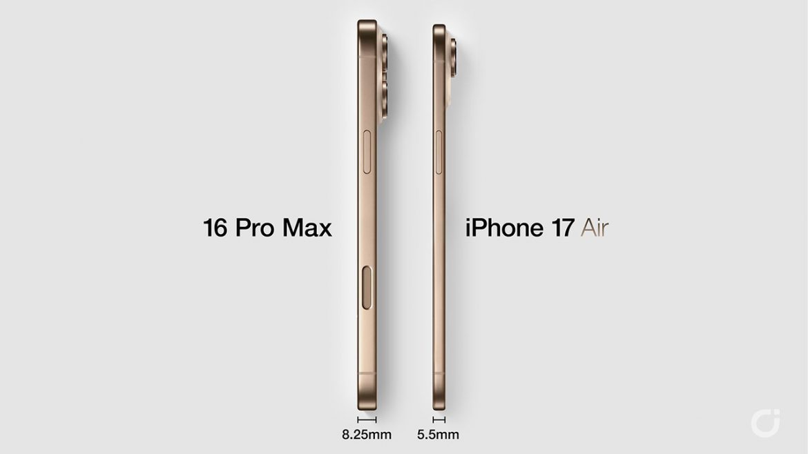 iPhone 17 Air e Pro Max: stessi formati, spessori diversi